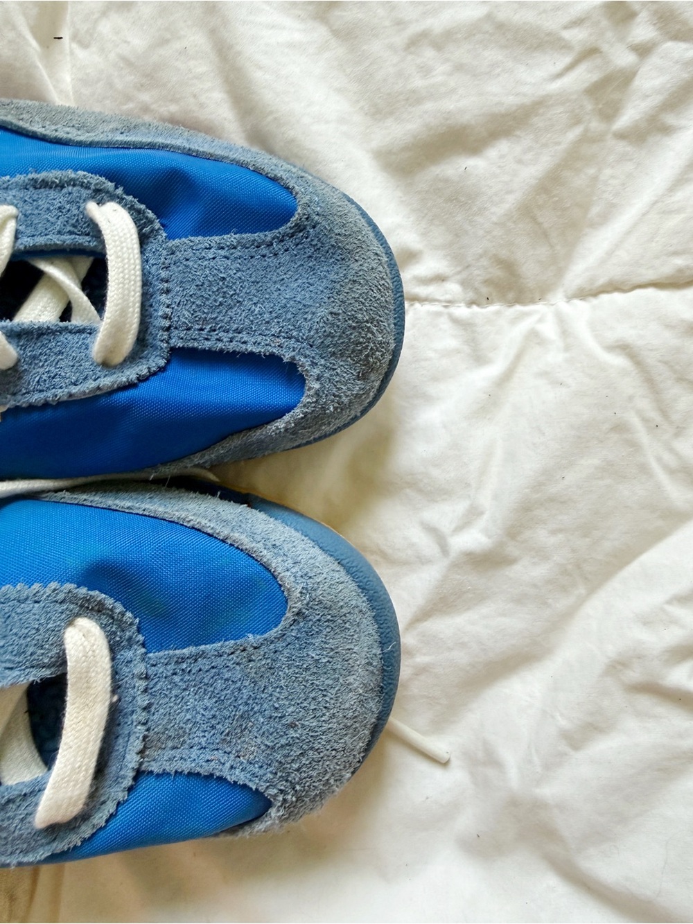 Adidas Mens SL 72 Blue Retro Runner Sneakers with White Stripes - Picture 3 of 4